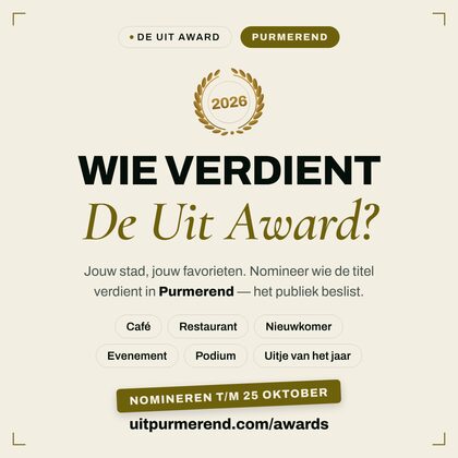 Nomineer-post — De Uit Award Purmerend