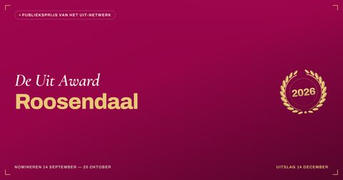 Key visual — liggend — De Uit Award Roosendaal