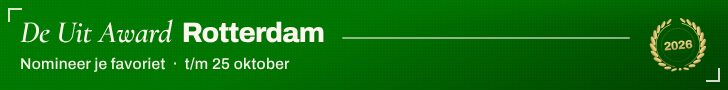 Sitebanner — leaderboard — De Uit Award Rotterdam
