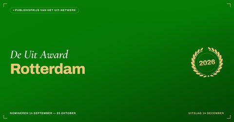 Key visual — liggend — De Uit Award Rotterdam