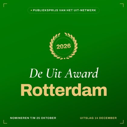 Key visual — vierkant — De Uit Award Rotterdam