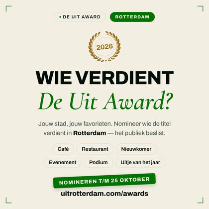 Nomineer-post — De Uit Award Rotterdam