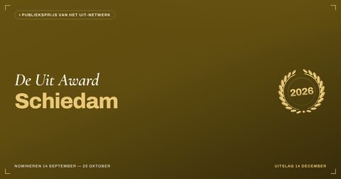 Key visual — liggend — De Uit Award Schiedam