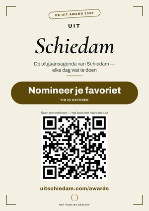 A4-raamposter — De Uit Award Schiedam