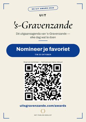 A4-raamposter — De Uit Award 's-Gravenzande