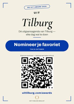 A4-raamposter — De Uit Award Tilburg