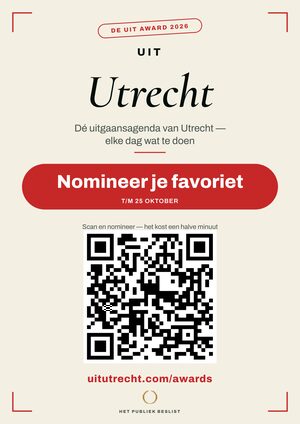 A4-raamposter — De Uit Award Utrecht
