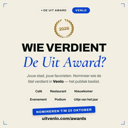 Nomineer-post — De Uit Award Venlo