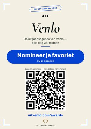 A4-raamposter — De Uit Award Venlo