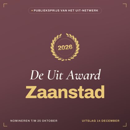 Key visual — vierkant — De Uit Award Zaanstad