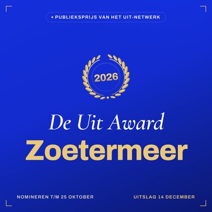 Key visual — vierkant — De Uit Award Zoetermeer